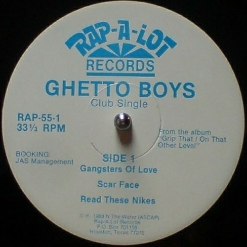 Ghetto Boys - Gangsters Of Love (12'' Vinyl, 33 1-3 RPM, Single) cover
