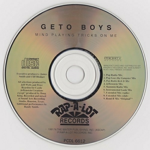 Geto Boys - Mind Playing Tricks On Me (CD Maxi-Single, Promo) cover