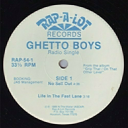 Ghetto Boys - No Sell Out (12'' Vinyl, 33 1-3 RPM, Single) cover