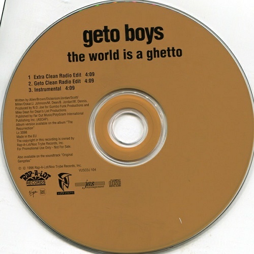 Geto Boys - The World Is A Ghetto (CD Promo, Europe) cover