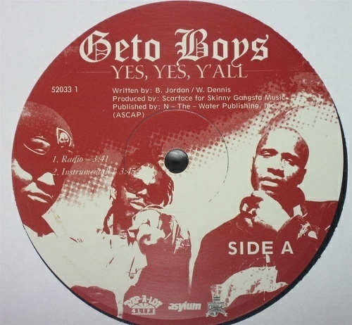 Geto Boys - Yes, Yes, Y`all (12'' Vinyl) cover