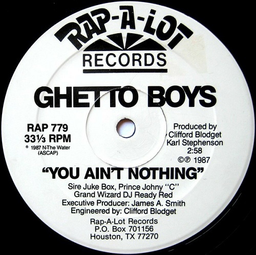 Ghetto Boys - You Ain`t Nothing (12'' Vinyl) cover