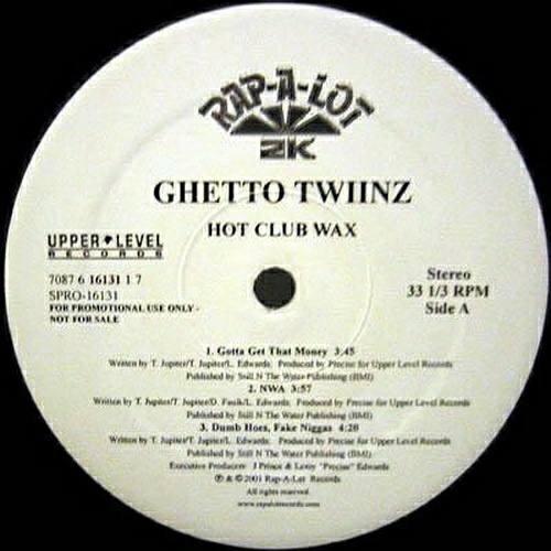 Ghetto Twiinz - Hot Club Wax (12'' Vinyl, 33 1-3 RPM, Promo) cover