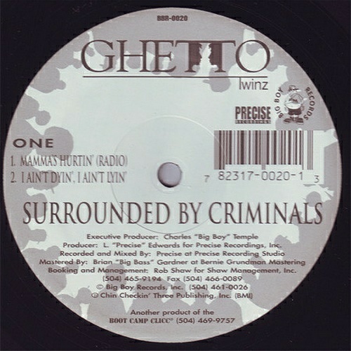 Ghetto Twinz - Surrounded By Criminals (12'' Vinyl) cover