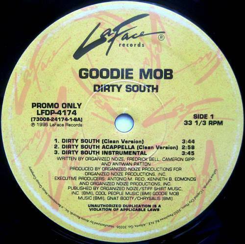 Goodie Mob - Dirty South / What Chu Know (12'' Vinyl, Promo) cover