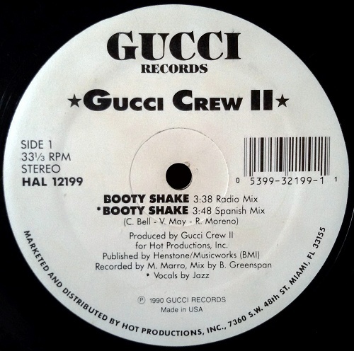 Gucci Crew II - Booty Shake (12'' Vinyl, 33 1-3 RPM) cover