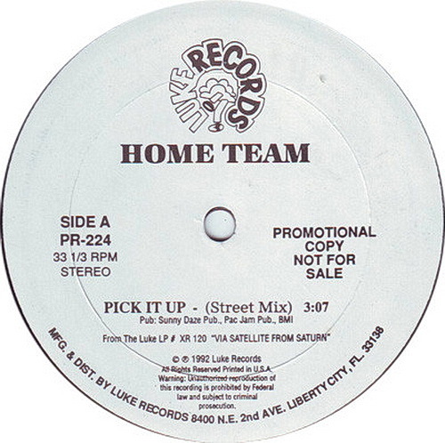 Home Team - Pick It Up (12'' Vinyl, Promo) cover