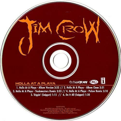 Jim Crow - Holla At A Playa (CD Single) cover