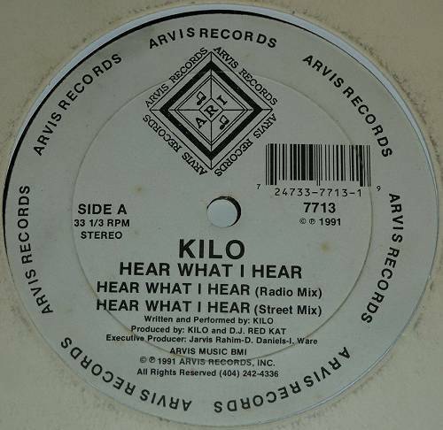 Kilo - Hear What I Hear (12'' Vinyl) cover