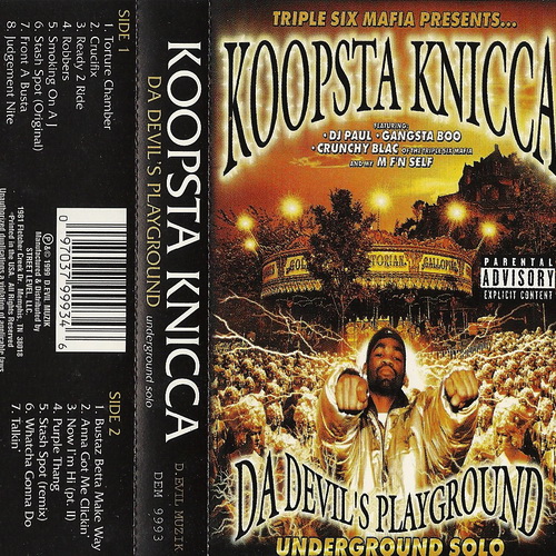 Koopsta Knicca - Da Devil`s Playground. Underground Solo cover