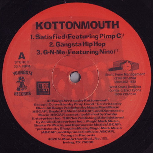 Kottonmouth - 100% Kottonmouth (12'' Vinyl, Sampler) cover
