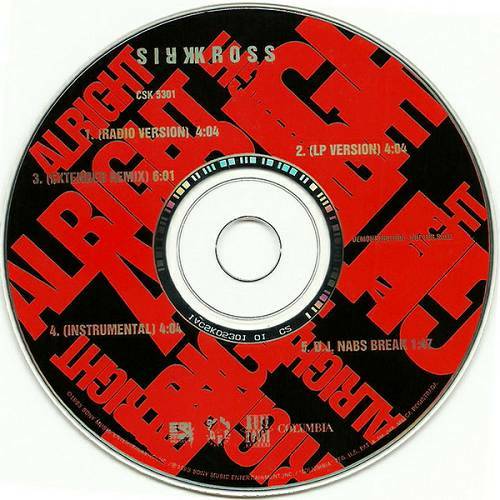 Kris Kross - Alright (CD, Maxi-Single, Promo) cover