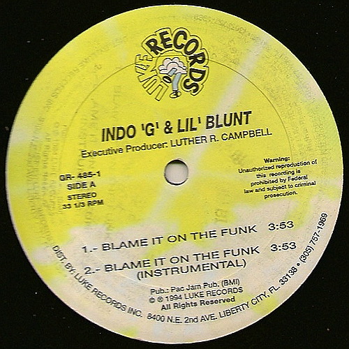 Indo G & Lil Blunt - Blame It On The Funk cover