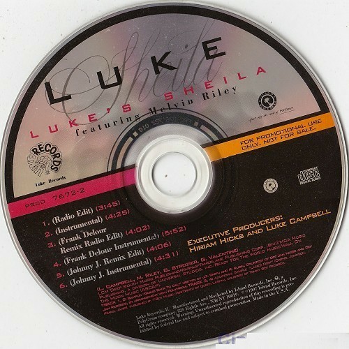 Luke - Luke`s Sheila (CD Single, Promo) cover