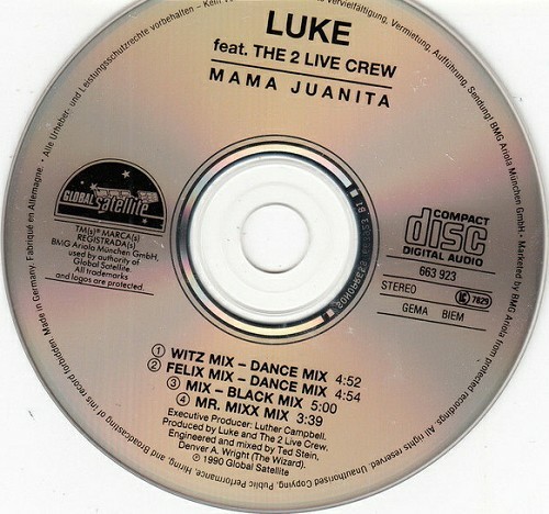Luke & The 2 Live Crew - Mama Juanita (CD, Maxi-Single) cover