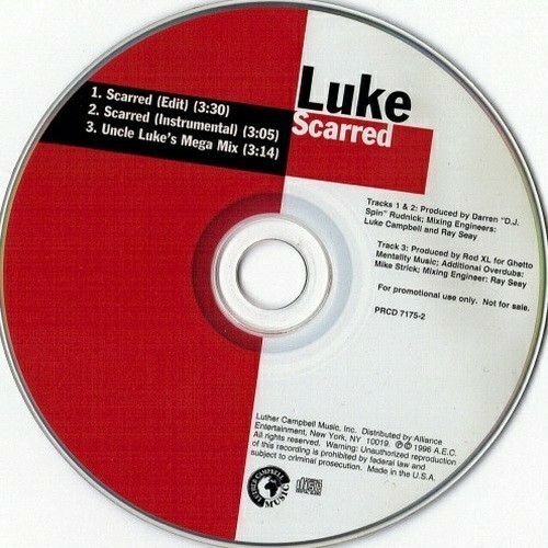 Luke - Scarred (CD Single, Promo) cover