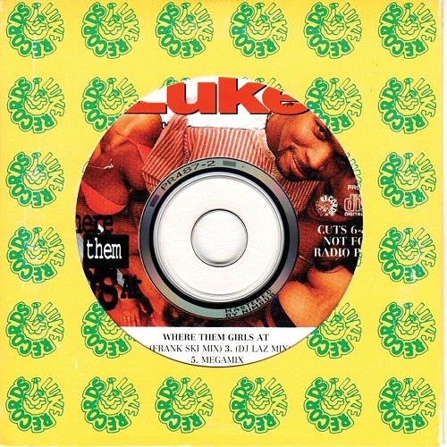 Luke - Where Them Girls At (CD, Maxi-Single, Promo) cover