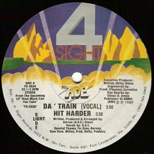 M.C. A.D.E. - Da` Train (12'' Vinyl, 33 1-3 RPM) cover