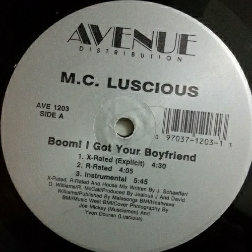 M.C. Luscious - Boom! I Got Your Boyfriend (12'' Vinyl) cover