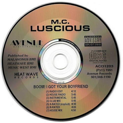 M.C. Luscious - Boom! I Got Your Boyfriend (CD, Maxi-Single) cover