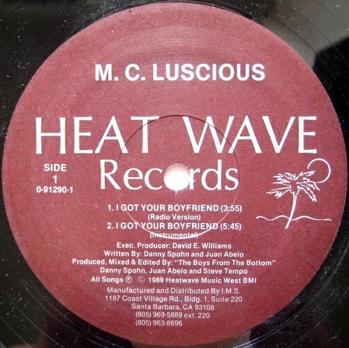 M.C. Luscious - I Got Your Boyfriend (12'' Vinyl) cover