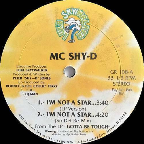 MC Shy-D - I`m Not A Star (12'' Vinyl, 33 1-3 RPM) cover