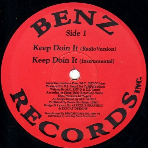 MC Shy-D - Keep Doin It (12'' Vinyl) cover