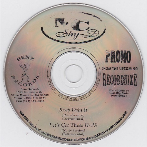 MC Shy-D - Keep Doin It (CD, Promo) cover