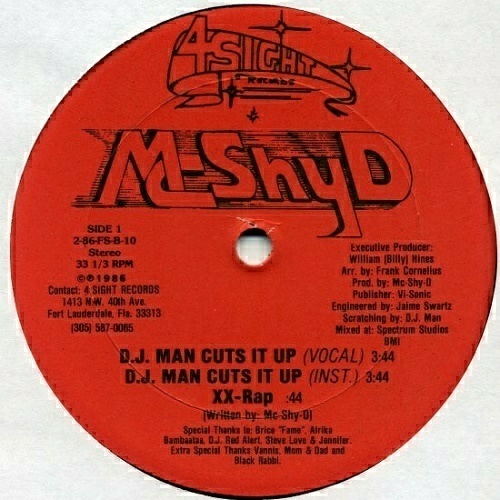 MC Shy-D - Shy-D Is Back (12'' Vinyl, 33 1-3 RPM) cover