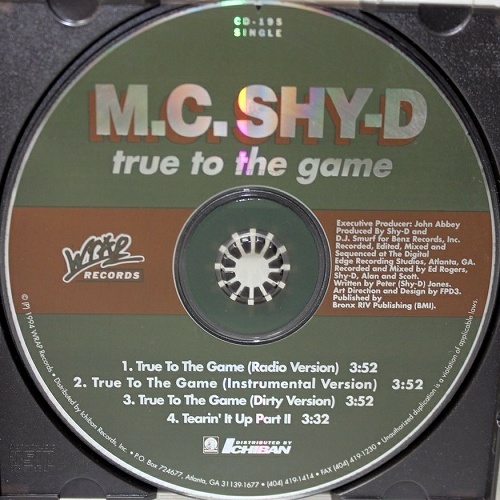 MC Shy-D - True To The Game (CD Single, Promo) cover