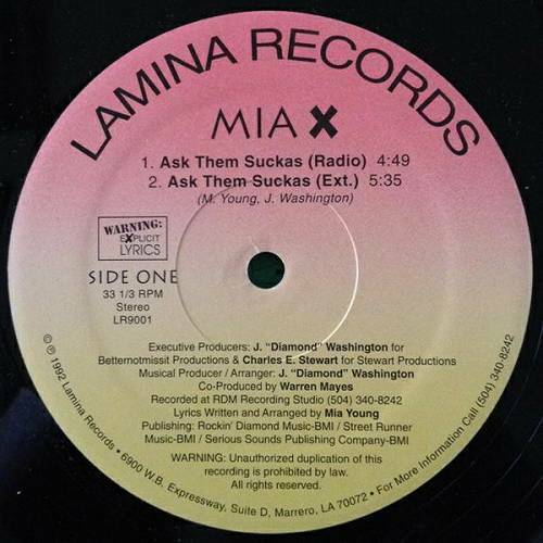Mia X - Ask Them Suckas (12'' Vinyl, 33 1-3 RPM) cover