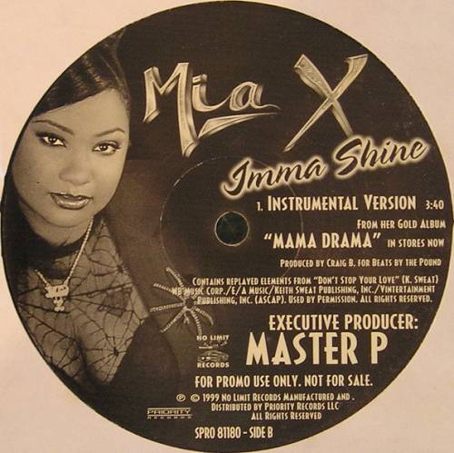 Mia X - Imma Shine (12'' Vinyl) cover