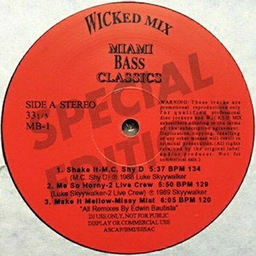 Miami Bass Classics Vol. 1 cover