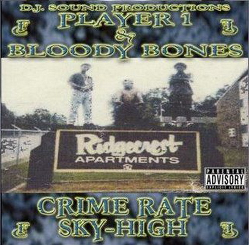 Player 1 & Bloody Bones - Crime Rate Sky-High cover