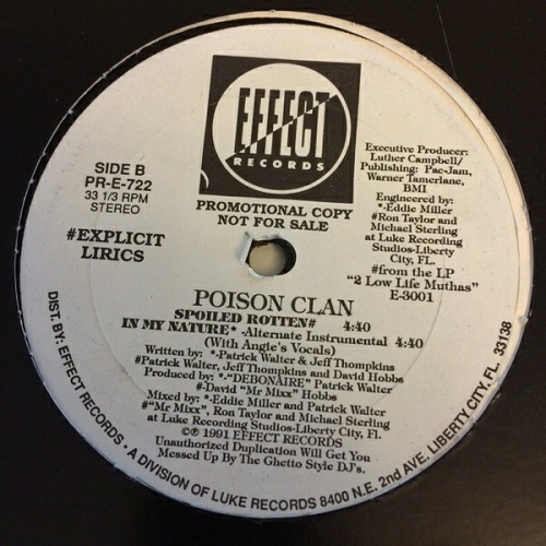 Poison Clan - In My Nature (12'' Vinyl, Promo) cover