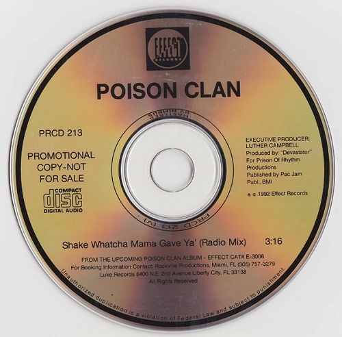Poison Clan - Shake Whatcha Mama Gave Ya` (CD Single, Promo) cover