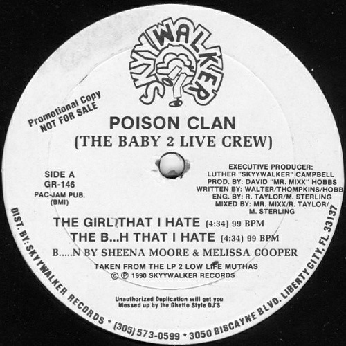 Poison Clan - The Bitch That I Hate (12'' Vinyl, Promo) cover