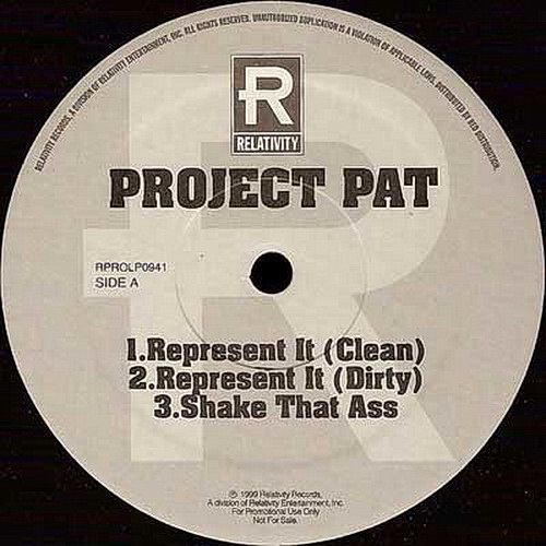 Project Pat - Represent It (12'' Vinyl) cover