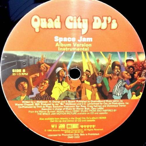 Quad City DJ`s - Space Jam (12'' Vinyl, 33 1-3 RPM, Promo) cover