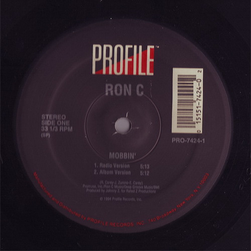 Ron C - Mobbin` (12'' Vinyl) cover