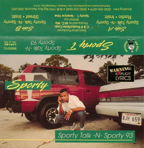 Sporty T - Sporty Talk -N- Sporty 93 (Cassette Single) cover