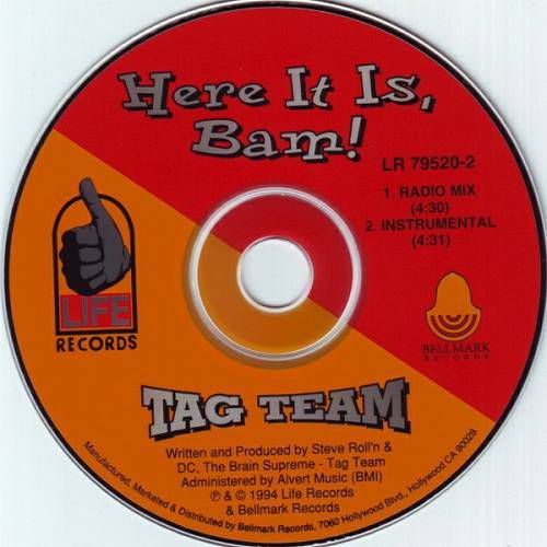 Tag Team - Here It Is, Bam! (CD, Single) cover