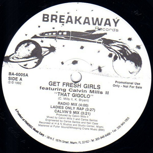 The Get Fresh Girls - That Gigolo (12'' Vinyl, 33 1-3 RPM, Promo) cover