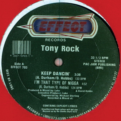Tony Rock - Keep Dancin` (12'' Vinyl, 33 1-3 RPM) cover