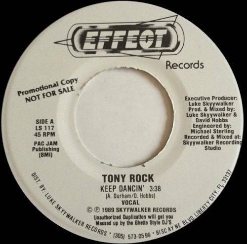 Tony Rock - Keep Dancin` (7'' Vinyl, 45 RPM, Promo) cover