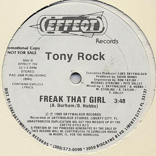 Tony Rock - Street Resident (12'' Vinyl, 33 1-3 RPM, Promo) cover