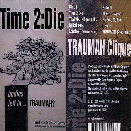 Traumah Clique - Time 2 Die cover