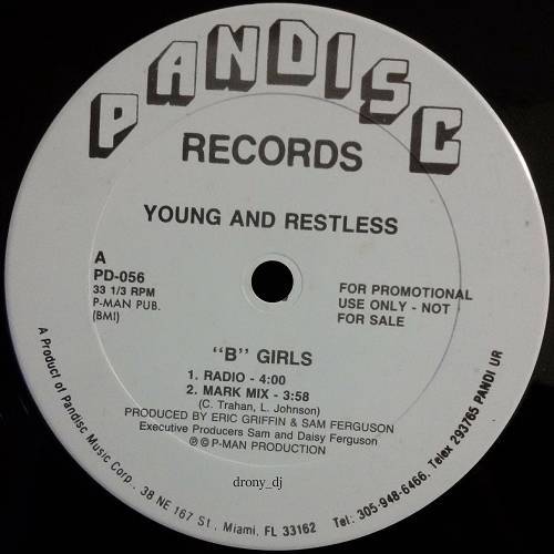 Young & Restless - B Girls (12'' Vinyl, 33 1-3 RPM, Promo) cover